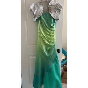 Ombré lime green prom dress. Worn once!